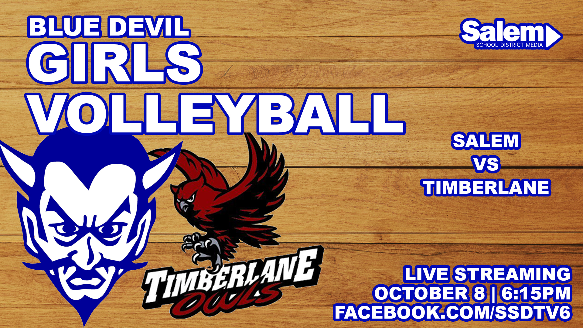 BLUE DEVIL GIRLS VOLLEYBALL | Salem vs Timberlane - October 8, 2025