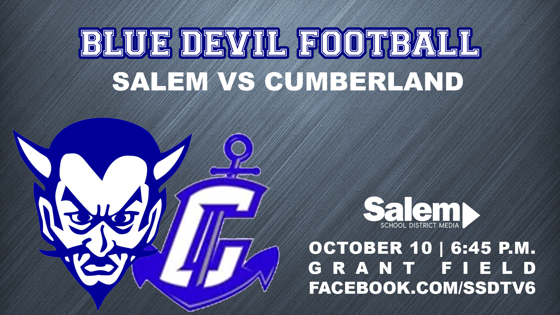 BLUE DEVIL FOOTBALL | Salem vs Cumberland - October 10, 2025