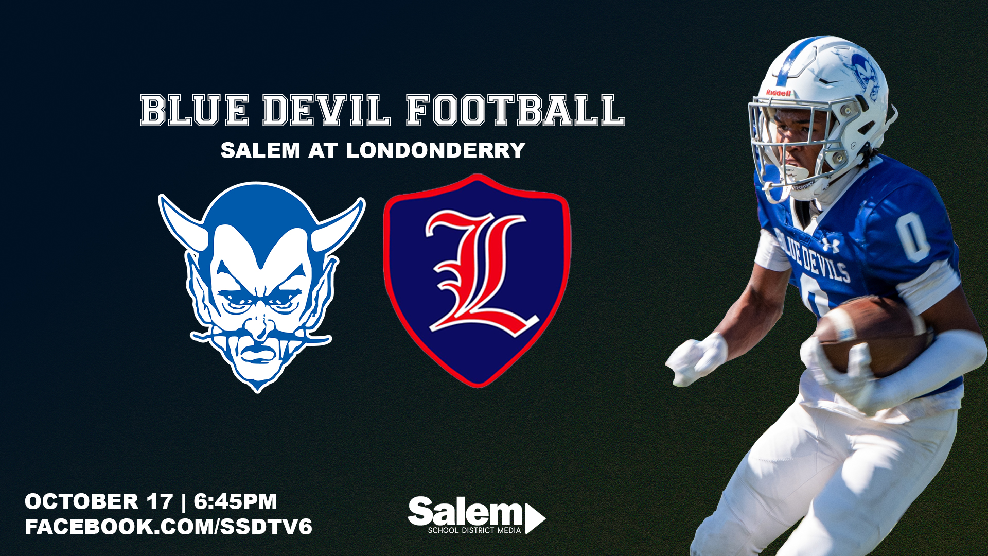 BLUE DEVIL FOOTBALL | Salem at Londonderry - October 17, 2025