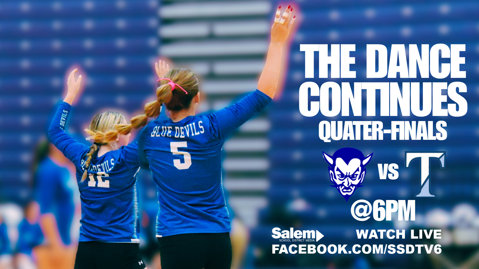 BLUE DEVIL GIRLS VOLLEYBALL | Salem vs North - October 30, 2025 Quarter-Finals