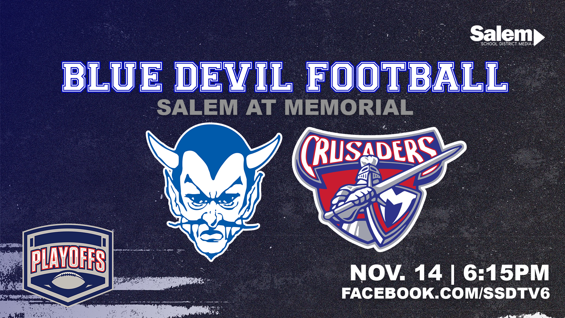 BLUE DEVIL FOOTBALL | SALEM AT MEMORIAL - NOVEMBER 14, 2025 - QUARTER FINALS